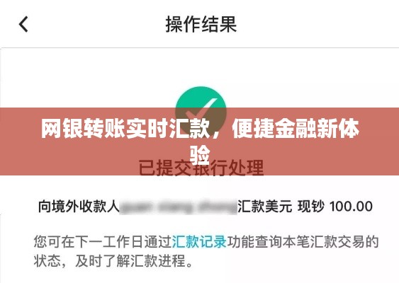 网银转账实时汇款,便捷金融新体验