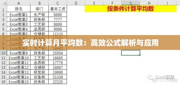 实时计算月平均数：高效公式解析与应用
