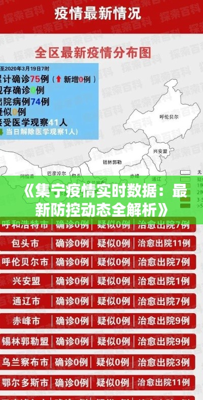 《集宁疫情实时数据:最新防控动态全解析》