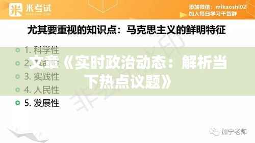 文章《实时政治动态：解析当下热点议题》