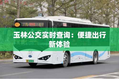 玉林公交实时查询:便捷出行新体验