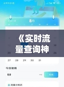 《实时流量查询神器:盘点那些实用APP助你轻松掌控流量使用》