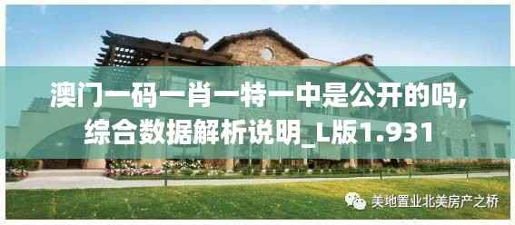 澳门一码一肖一特一中是公开的吗,综合数据解析说明_L版1.931