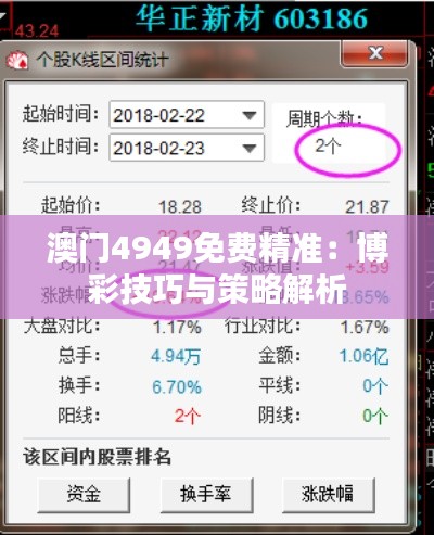 澳门4949免费精准：博彩技巧与策略解析