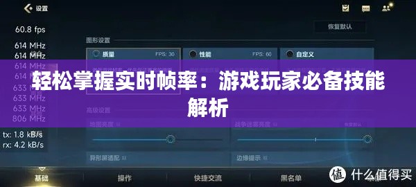轻松掌握实时帧率:游戏玩家必备技能解析