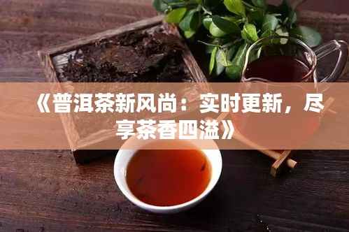《普洱茶新风尚:实时更新,尽享茶香四溢》