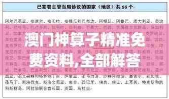 澳门神算子精准免费资料,全部解答解释落实_LT6.225