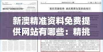 新澳精准资料免费提供网站有哪些:精挑细选的澳新资料智库