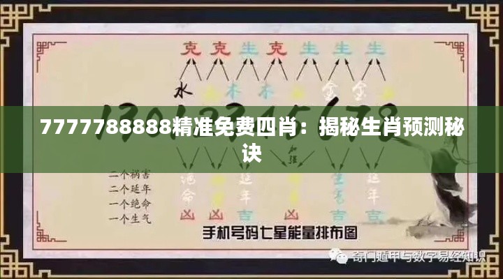 7777788888精准免费四肖:揭秘生肖预测秘诀