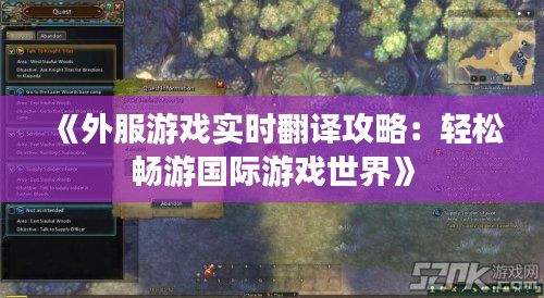 《外服游戏实时翻译攻略:轻松畅游国际游戏世界》