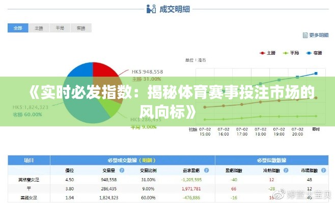 《实时必发指数:揭秘体育赛事投注市场的风向标》