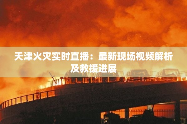 天津火灾实时直播:最新现场视频解析及救援进展