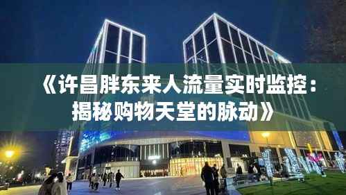 《许昌胖东来人流量实时监控:揭秘购物天堂的脉动》