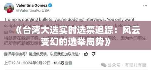 《台湾大选实时选票追踪:风云变幻的选举局势》