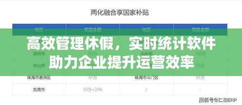 高效管理休假,实时统计软件助力企业提升运营效率