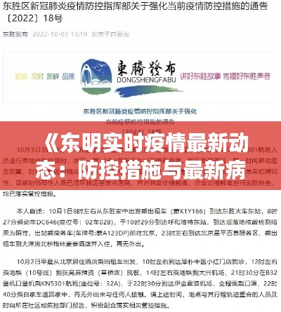 《东明实时疫情最新动态：防控措施与最新病例解析》