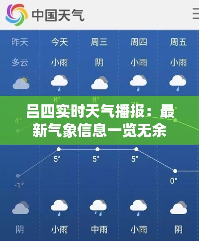 吕四实时天气播报：最新气象信息一览无余