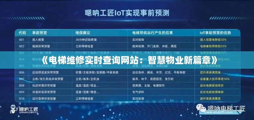 《电梯维修实时查询网站:智慧物业新篇章》