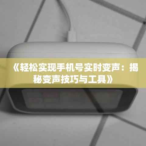 《轻松实现手机号实时变声:揭秘变声技巧与工具》