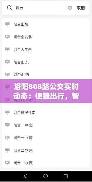 洛阳808路公交实时动态：便捷出行，智慧交通新体验