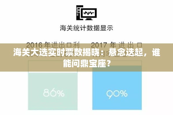 海关大选实时票数揭晓:悬念迭起,谁能问鼎宝座?