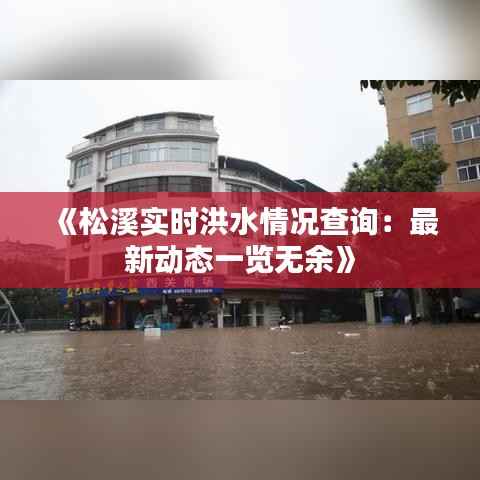 《松溪实时洪水情况查询:最新动态一览无余》