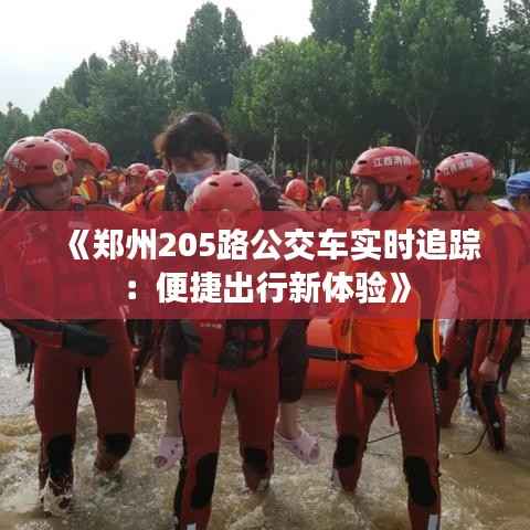 《郑州205路公交车实时追踪:便捷出行新体验》