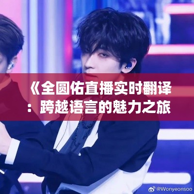 《全圆佑直播实时翻译:跨越语言的魅力之旅》
