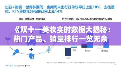 《双十一美妆实时数据大揭秘:热门产品、销量排行一览无余》