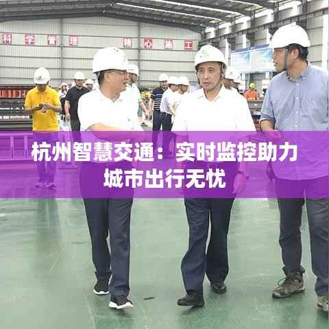 杭州智慧交通:实时监控助力城市出行无忧