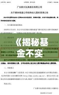 《揭秘基金不实时公布之谜：原因与影响分析》