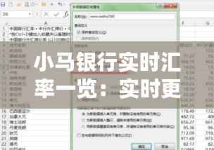 小马银行实时汇率一览：实时更新，便捷查询