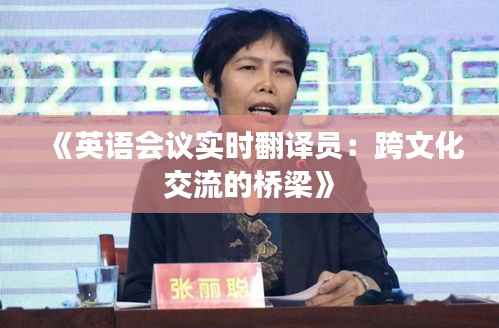 《英语会议实时翻译员:跨文化交流的桥梁》