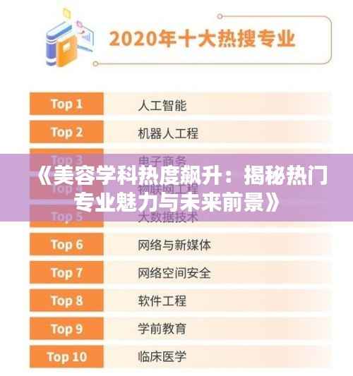 《美容学科热度飙升:揭秘热门专业魅力与未来前景》