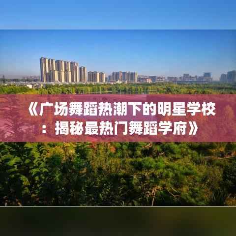 《广场舞蹈热潮下的明星学校:揭秘最热门舞蹈学府》