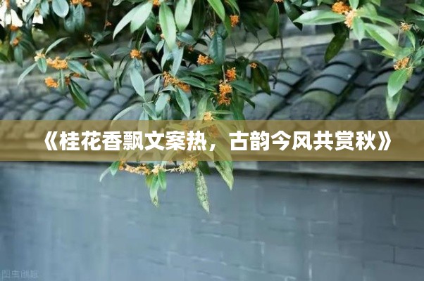 《桂花香飘文案热，古韵今风共赏秋》
