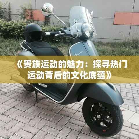 《贵族运动的魅力:探寻热门运动背后的文化底蕴》