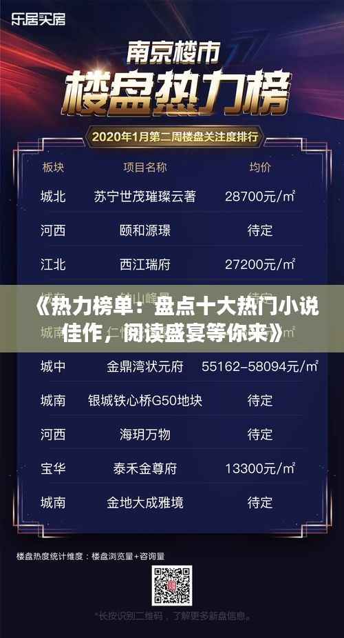 《热力榜单：盘点十大热门小说佳作，阅读盛宴等你来》