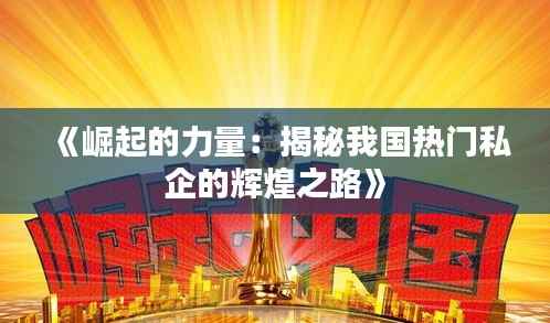 《崛起的力量：揭秘我国热门私企的辉煌之路》