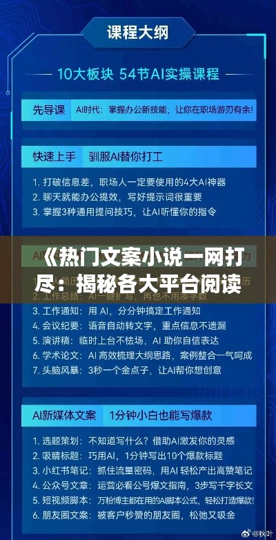 《热门文案小说一网打尽:揭秘各大平台阅读秘籍》