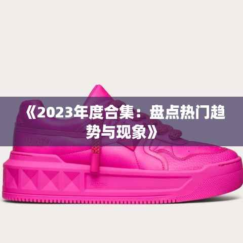 《2023年度合集：盘点热门趋势与现象》
