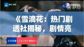 《雪滴花:热门剧透社揭秘,剧情亮点抢先看!》