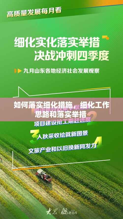 如何落实细化措施,细化工作思路和落实举措