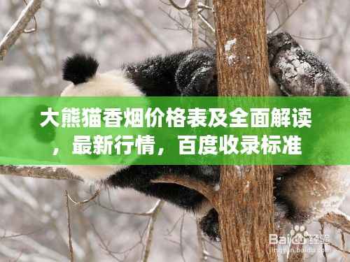 大熊猫香烟价格表及全面解读,最新行情,百度收录标准