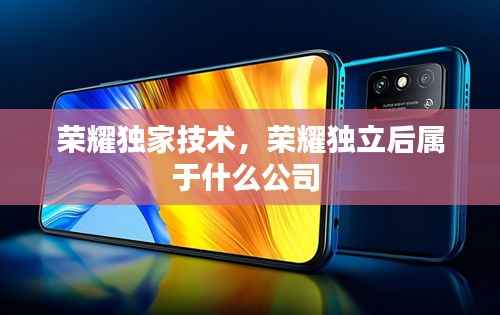 荣耀独家技术,荣耀独立后属于什么公司