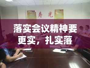 落实会议精神要更实,扎实落实会议精神