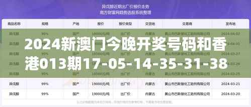 2024新澳门今晚开奖号码和香港013期17-05-14-35-31-38 T:01