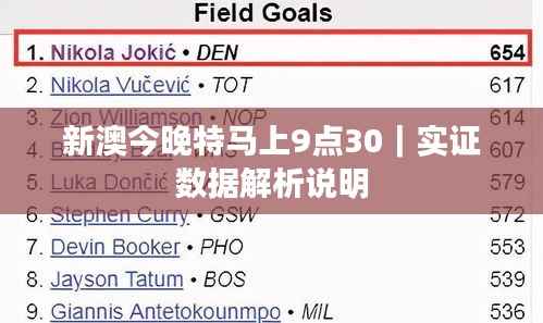 新澳今晚特马上9点30｜实证数据解析说明