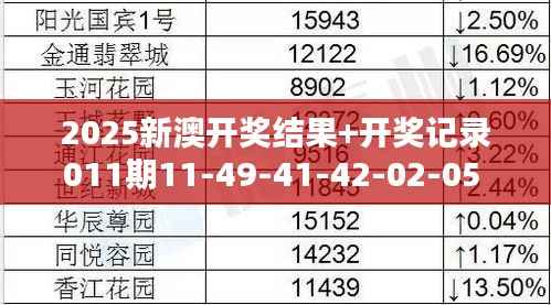 2025新澳开奖结果+开奖记录011期11-49-41-42-02-05 T：34