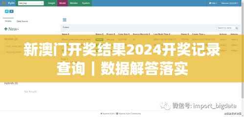 新澳门开奖结果2024开奖记录查询|数据解答落实
